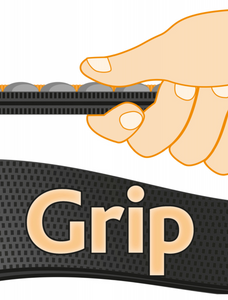 Picture of rubberised grip texture